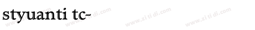 styuanti tc字体转换